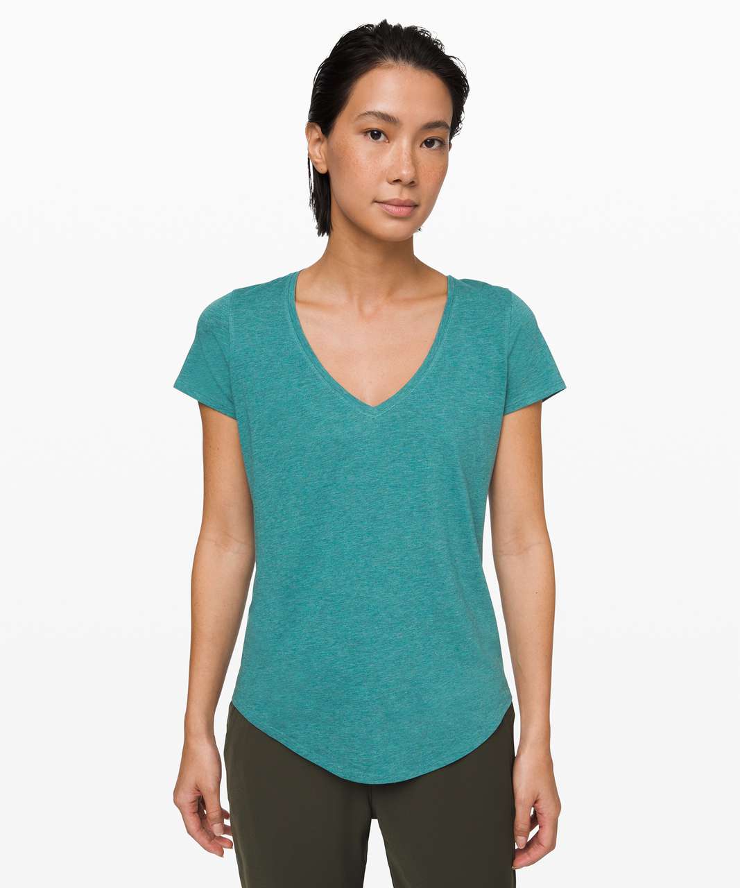 Lululemon Love Tee V - Heathered Laguna