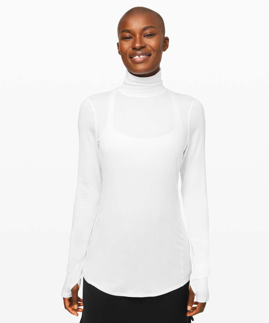 Lululemon Full Day Ahead Turtleneck - White - lulu fanatics