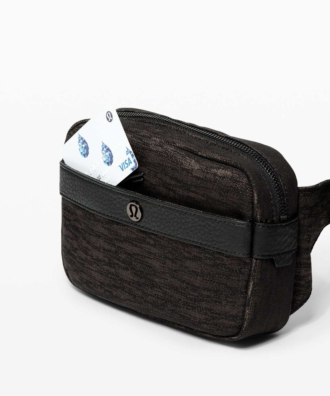 Lululemon Now and Always Belt Bag - Aqueous Ikat Jacquard Black Highlander