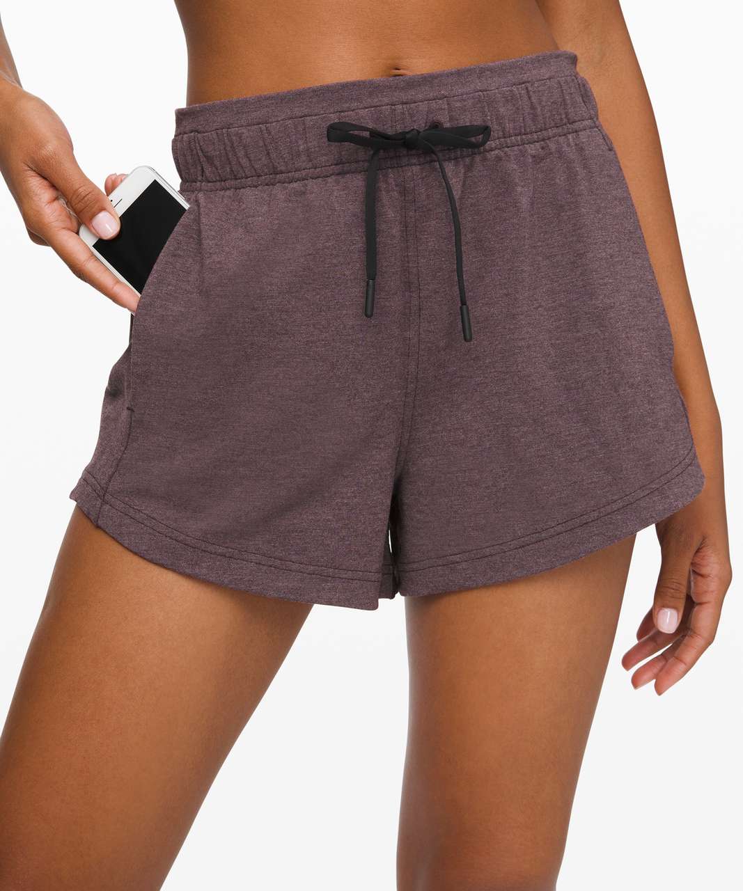 Lululemon Inner Glow Short 3" *Modal - Heathered Antique Bark