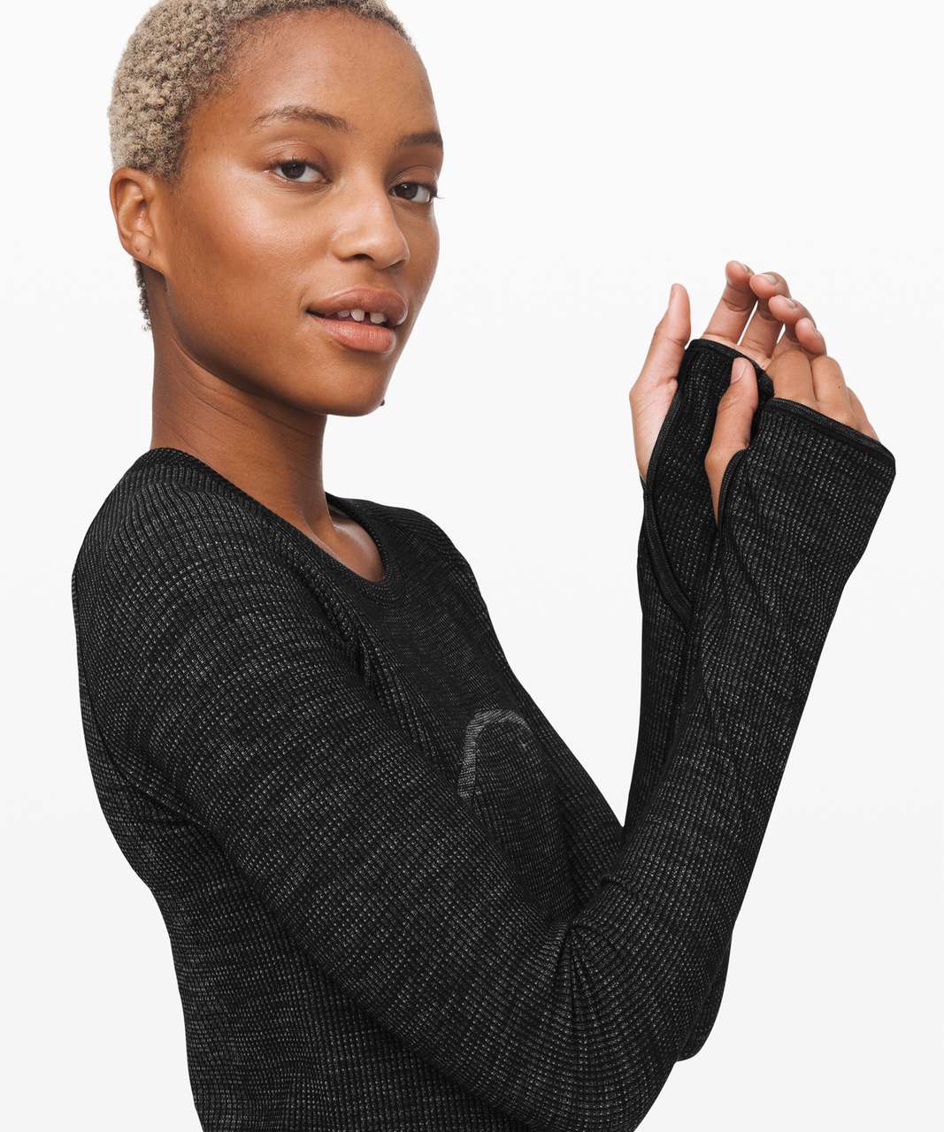 Lululemon Swiftly Wool Pullover - Black / White