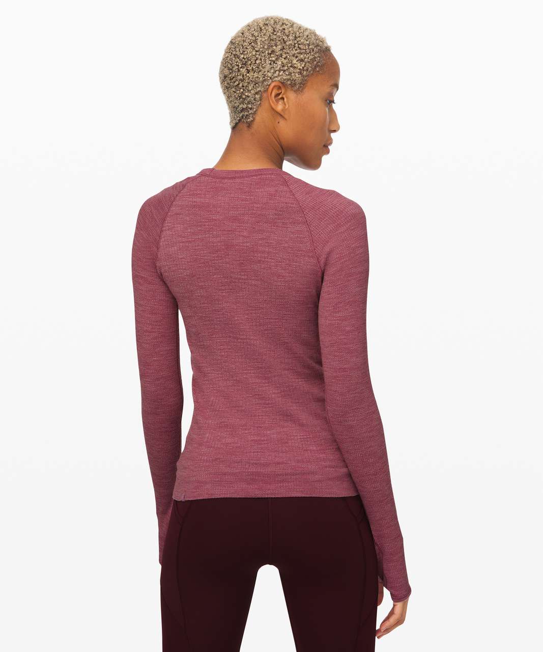 Lululemon Swiftly Wool Pullover - Moss Rose / White