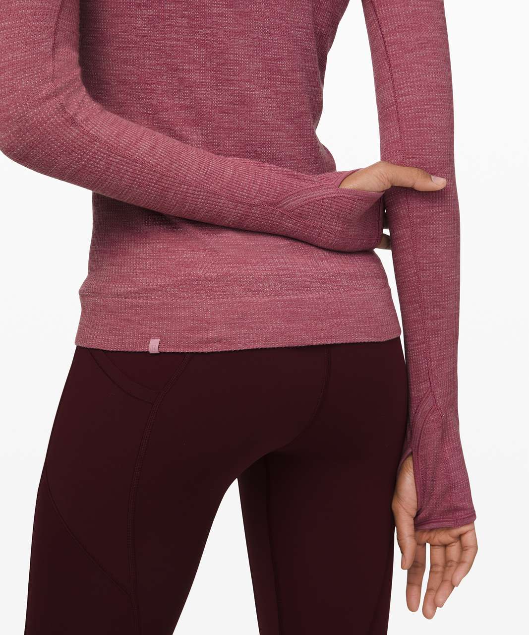 Lululemon Swiftly Wool Pullover - Moss Rose / White