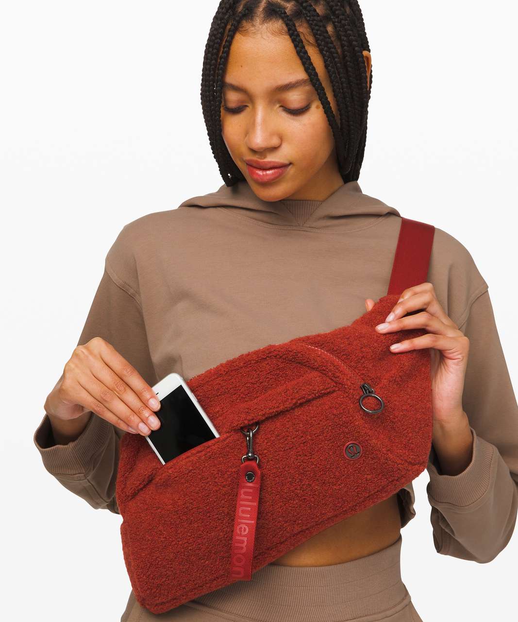 Lululemon On the Beat Belt Bag *Sherpa - Heathered Magma