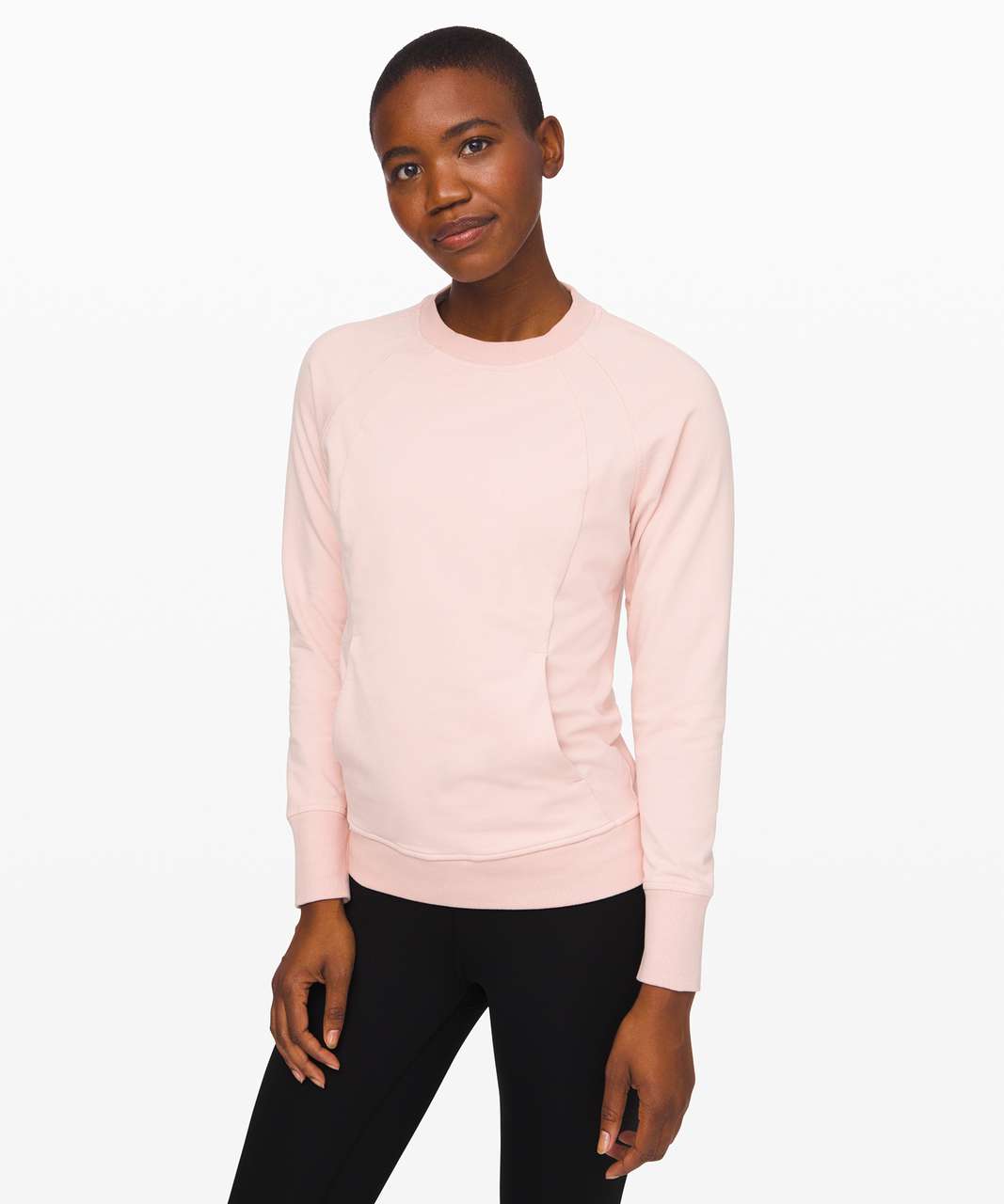 Lululemon Scuba Crew - Pink Puff - lulu fanatics  Long sleeve tshirt men,  Outerwear women, French terry fabric