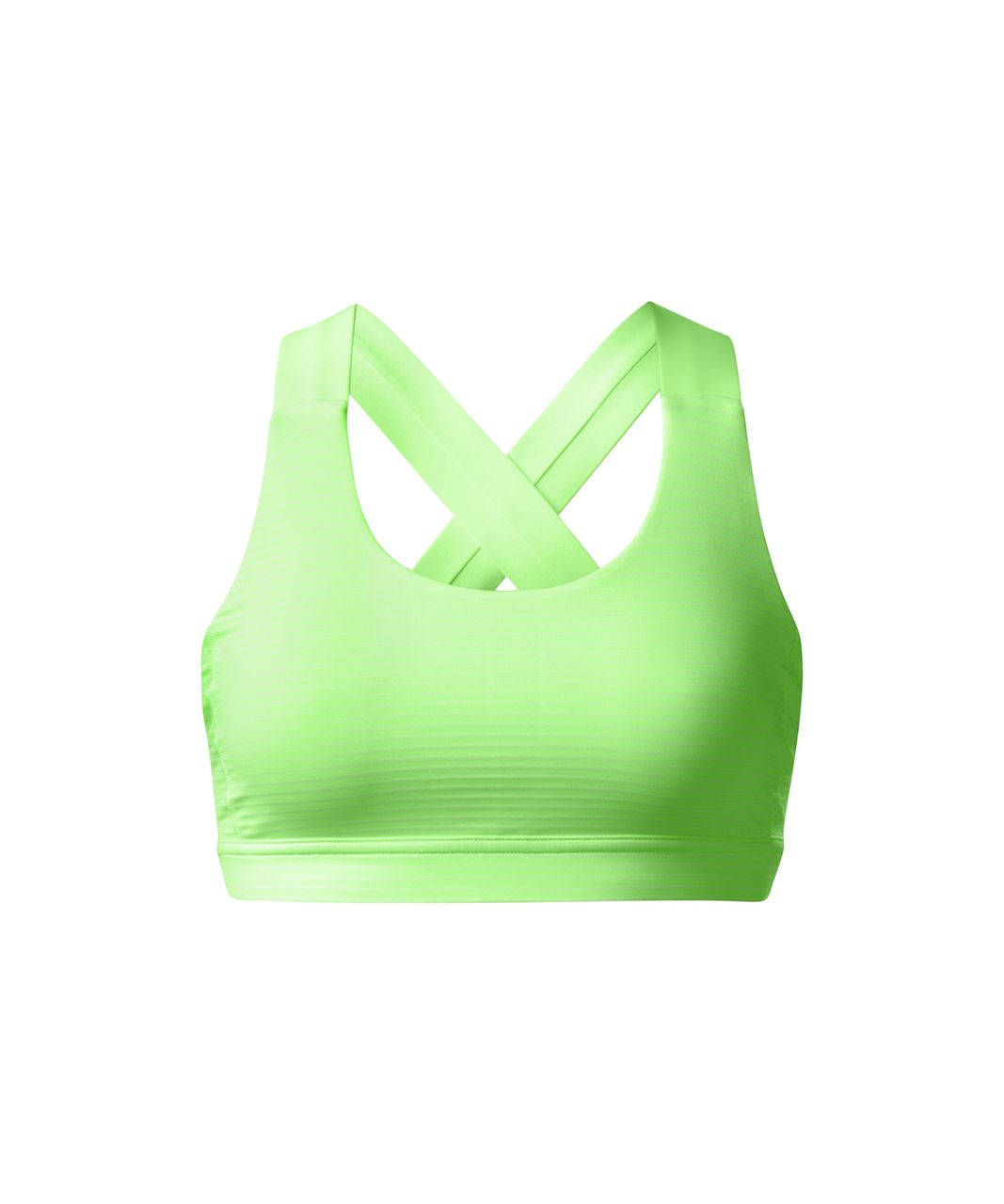 Lululemon All Sport Bra III - Hyper Stripe Clear Mint White / Clear Mint