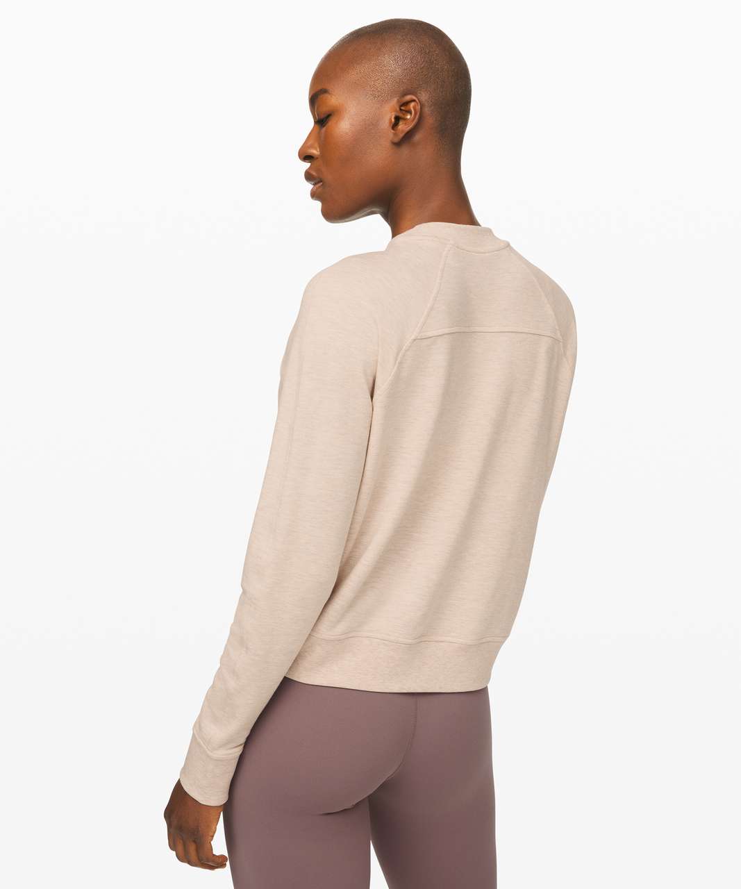 Lululemon Warm Down Crew - Heathered Cashew