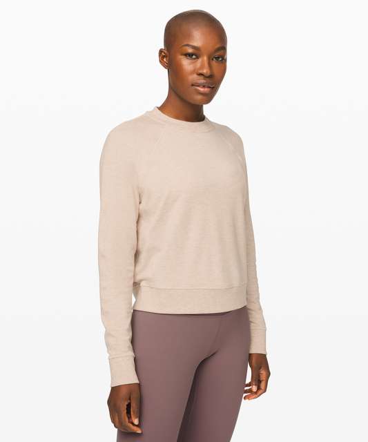 online offers NWT Lululemon Athletica Warm Down Crew Neck Velour Top Cassis  8