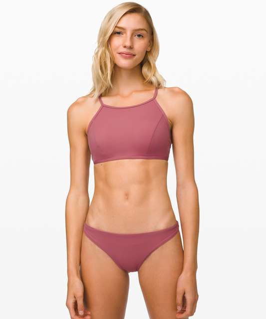 Lululemon See The Sea Swim Top - Dark Red - lulu fanatics