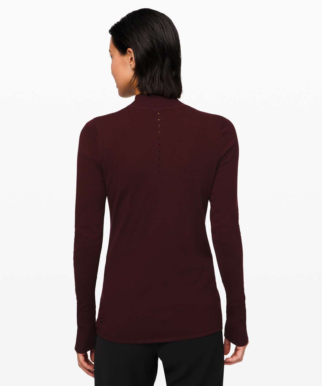 Lululemon Stand Steady Mock Neck Sweater - Garnet