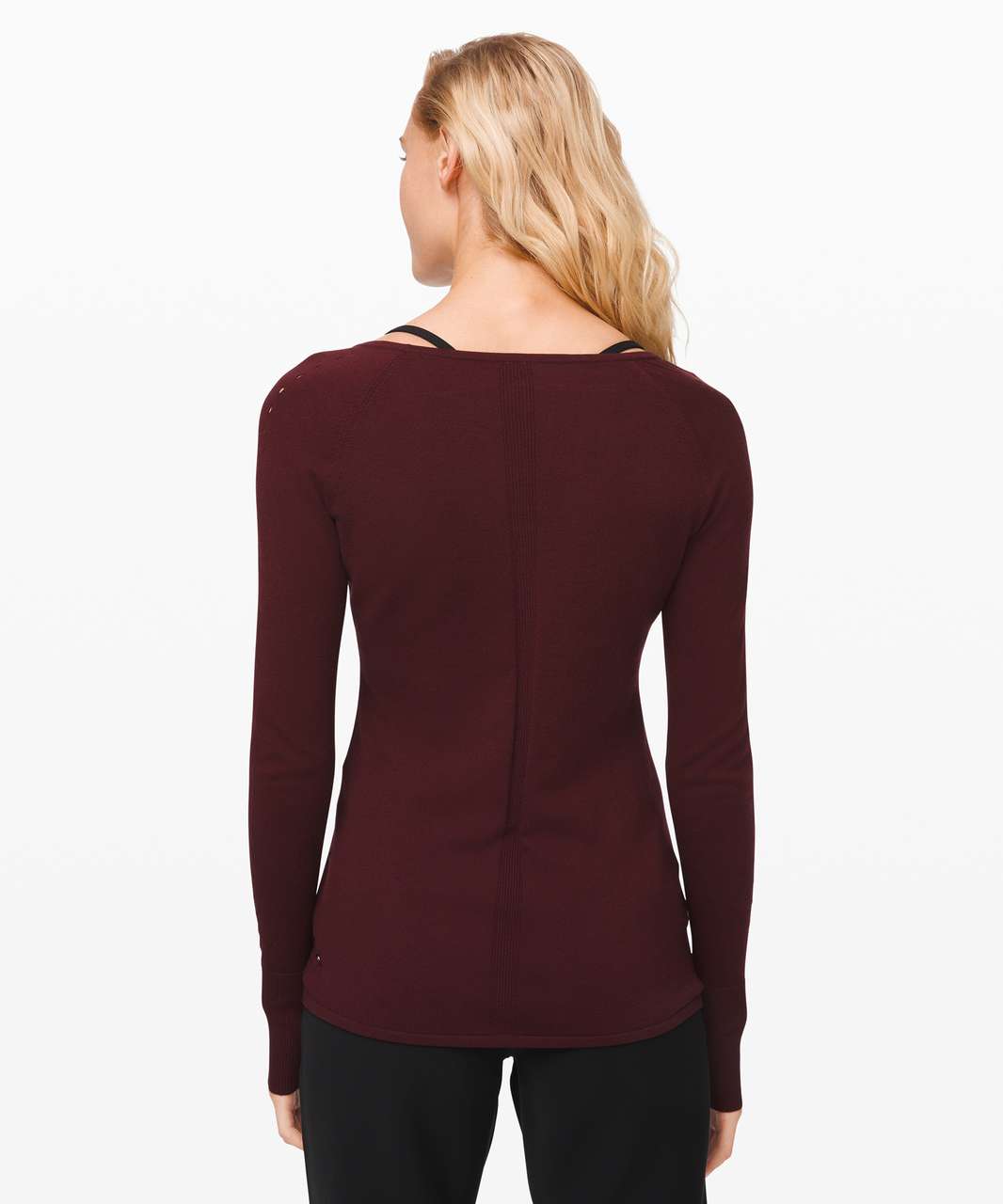 Lululemon Stand Steady V-Neck Sweater - Garnet