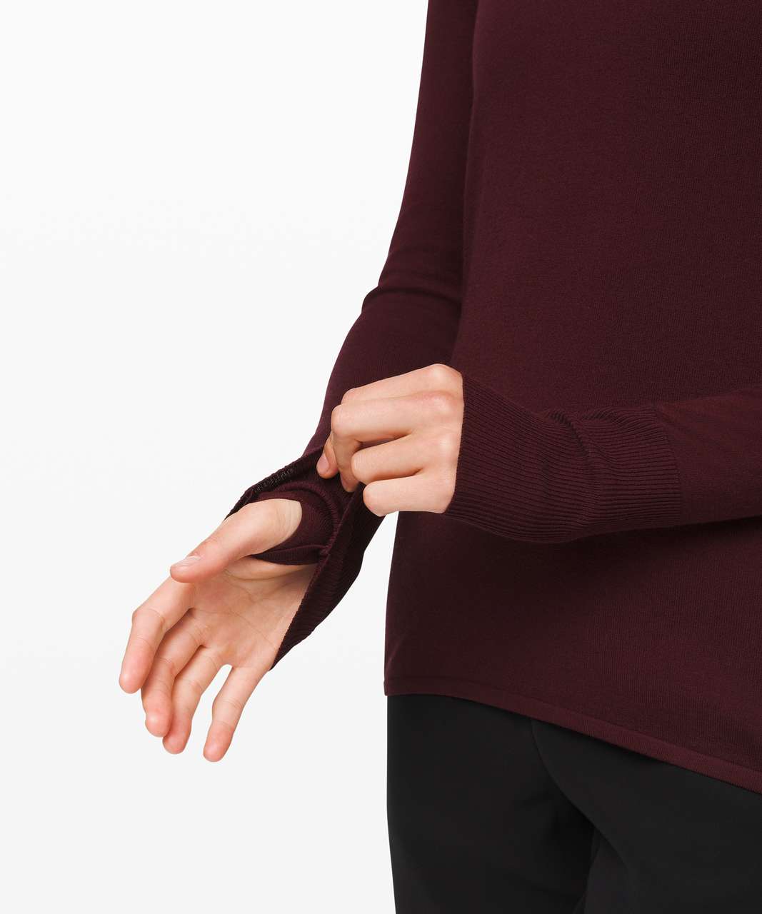 Lululemon Stand Steady V-Neck Sweater - Garnet