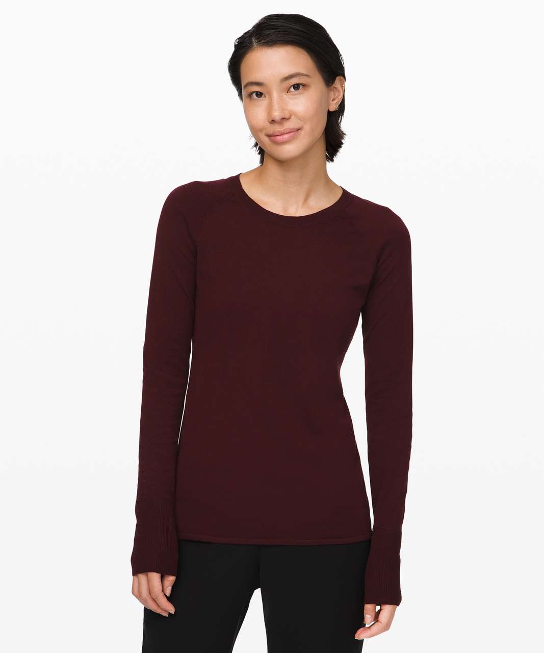 Lululemon Stand Steady Crew Sweater - Garnet