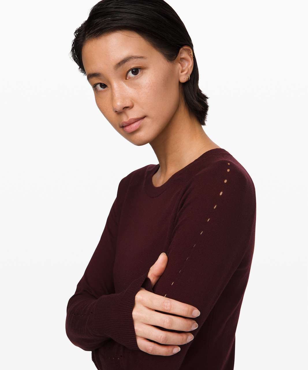 Lululemon Stand Steady Crew Sweater - Garnet