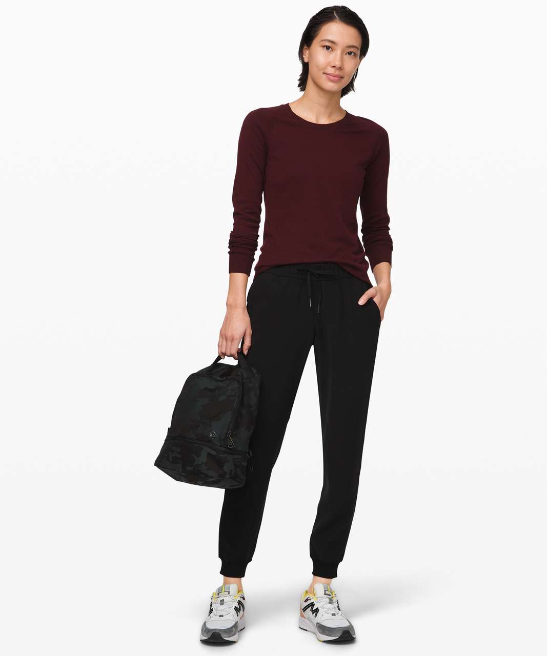 Lululemon Stand Steady Crew Sweater - Garnet