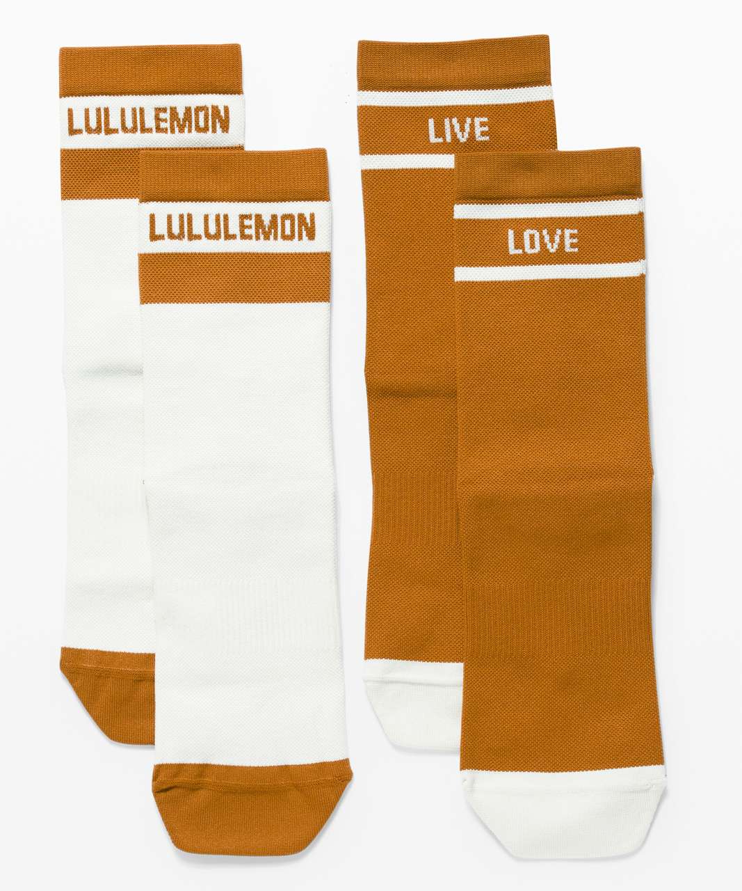 Lululemon How You Like It Quarter Sock *2-Pack - Fools Gold / Light Ivory