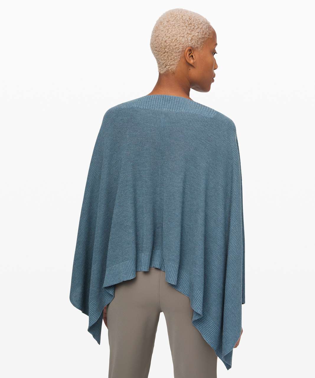 Lululemon Forward Flow Poncho - Heathered Blue Charcoal