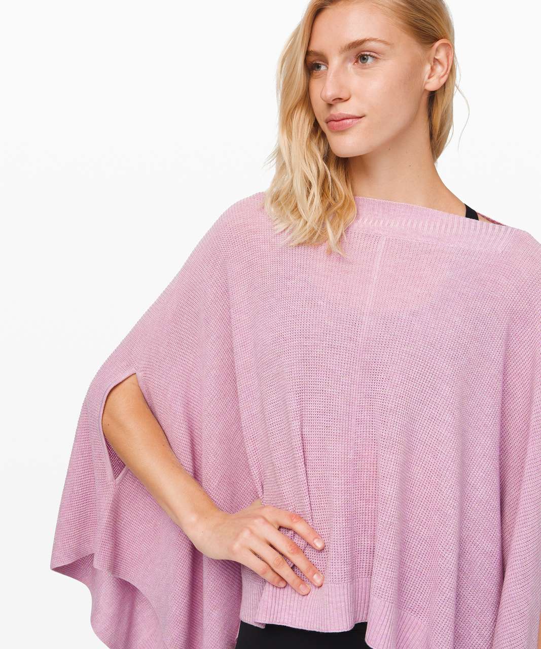 Lululemon Forward Flow Poncho - Heathered Pink Taupe