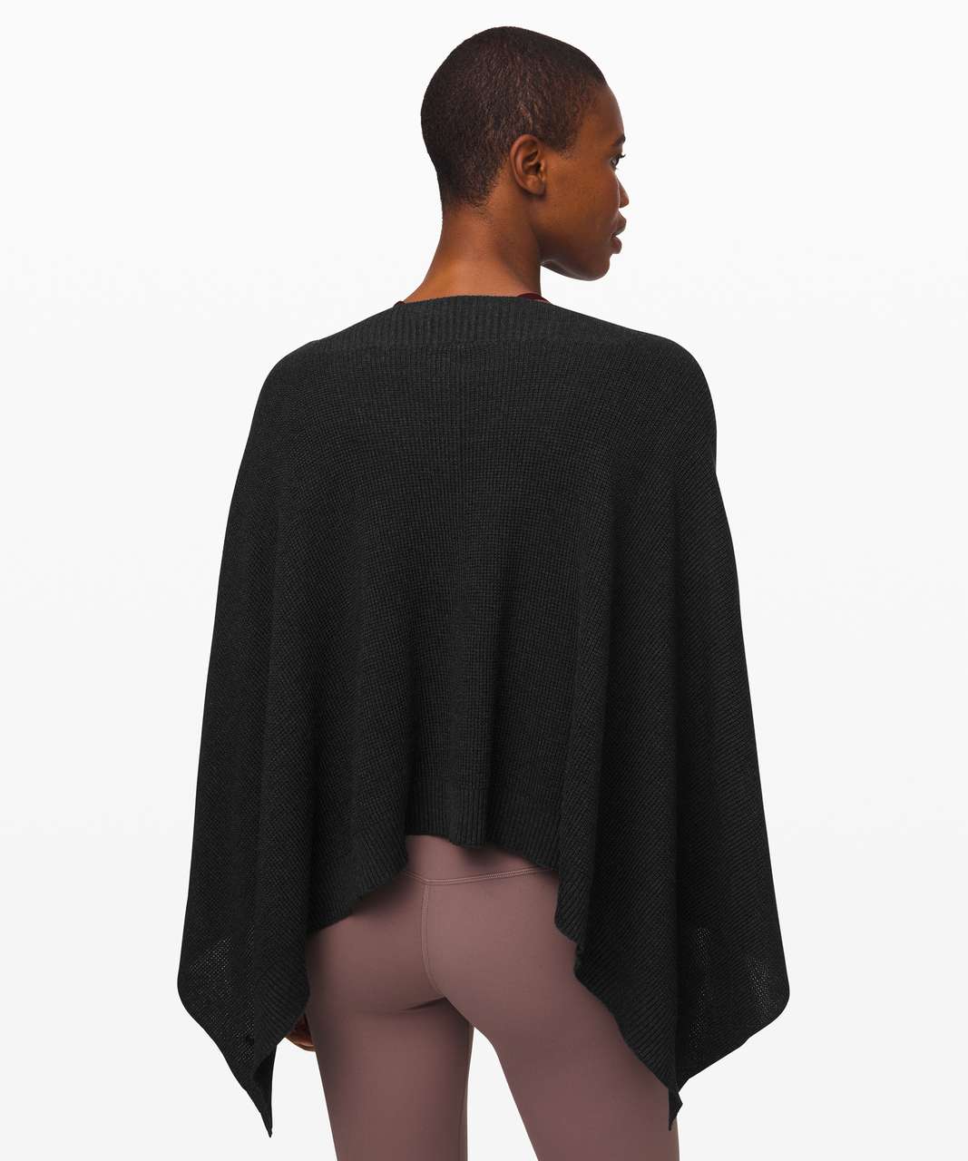 Lululemon Forward Flow Poncho - Heathered Core Black