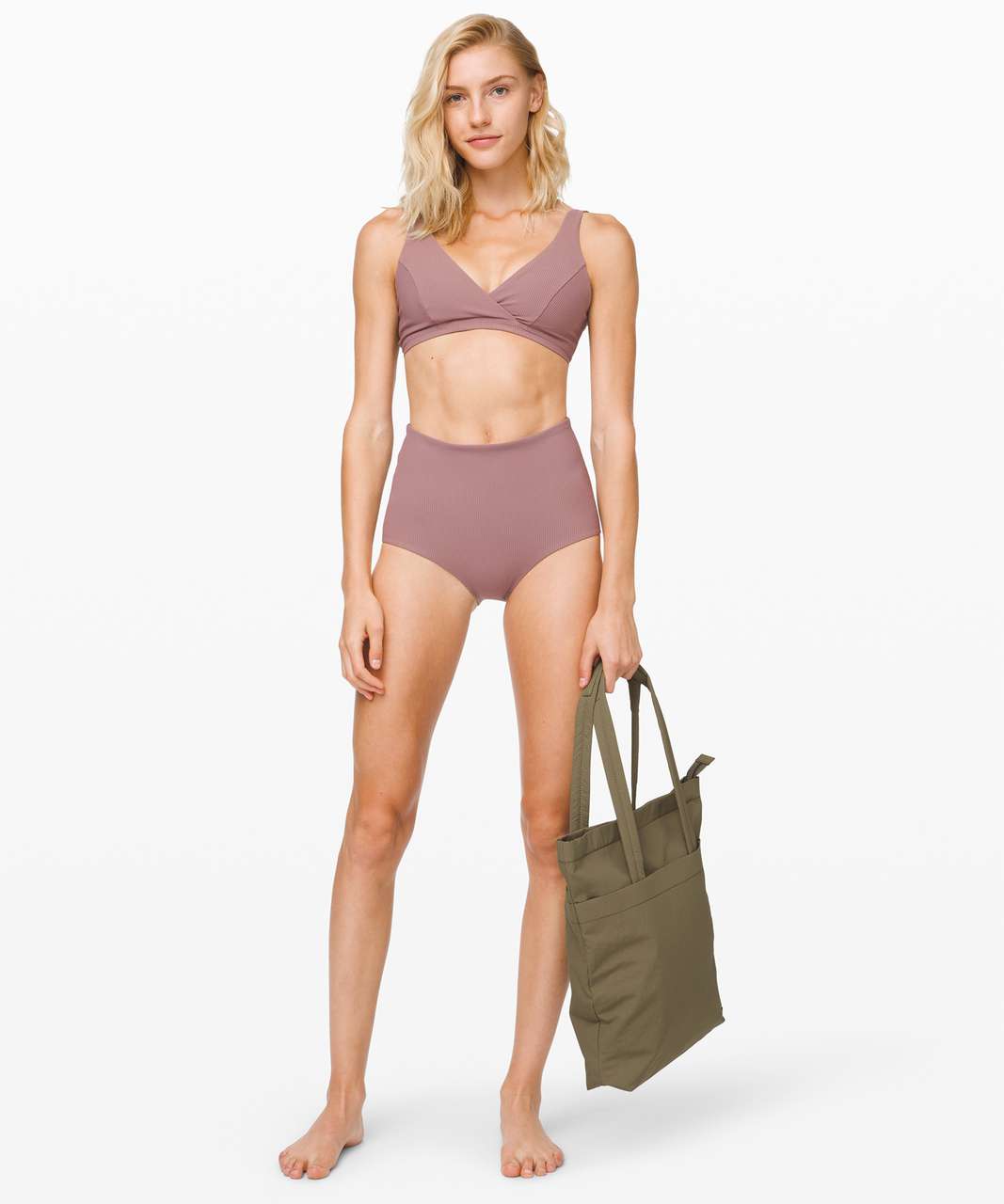 Lululemon Clear Waters Bikini Top - Misty Mocha