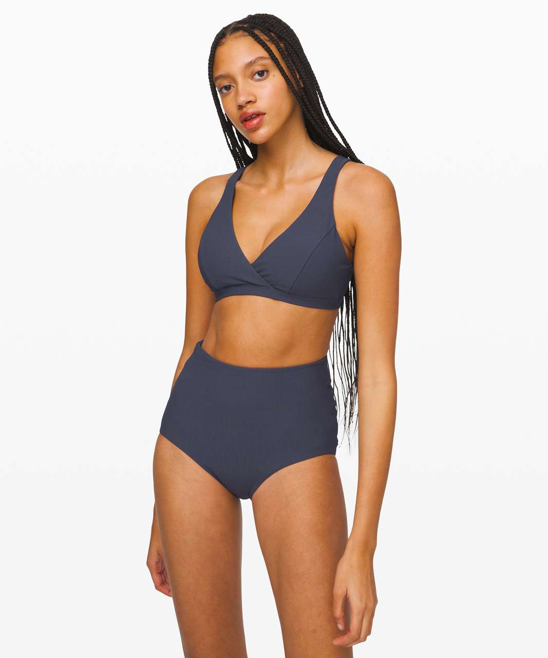 Lululemon Clear Waters Bikini Top - Stone Blue - lulu fanatics