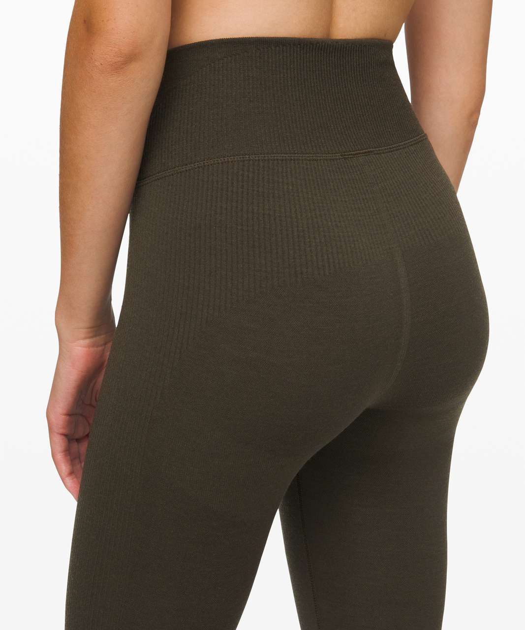 Lululemon High-Rise Yoga Tight 25 *Grid Texture - Black - lulu fanatics