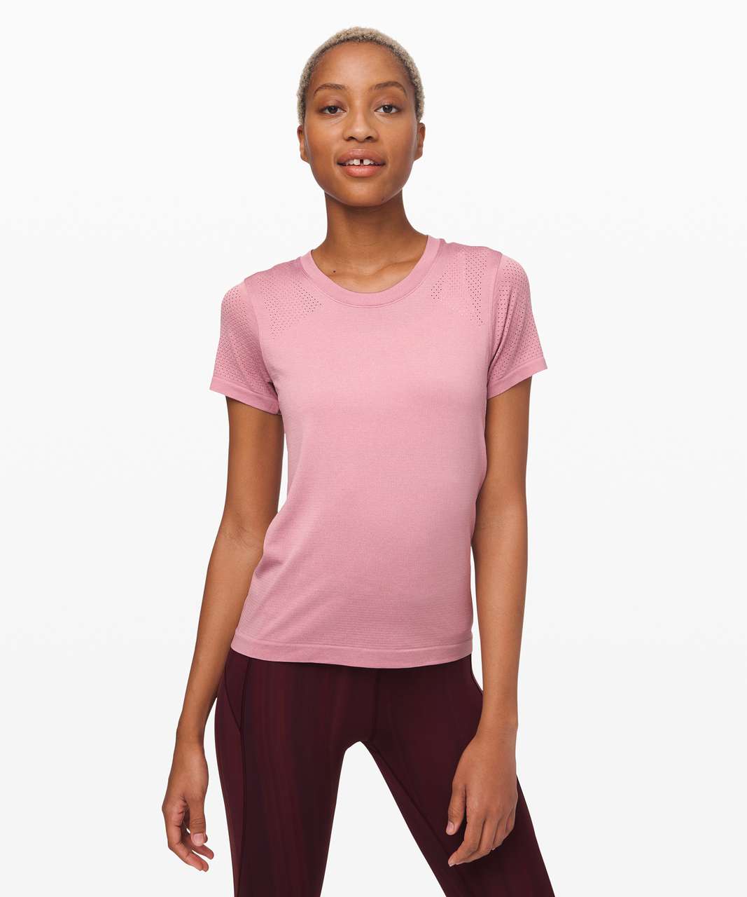 Lululemon Breeze By Short Sleeve *Fusion - Pink Taupe / Pink Taupe