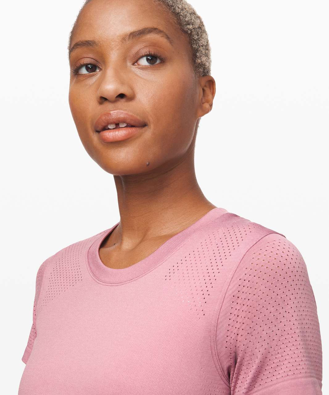 Lululemon Breeze By Short Sleeve *Fusion - Pink Taupe / Pink Taupe