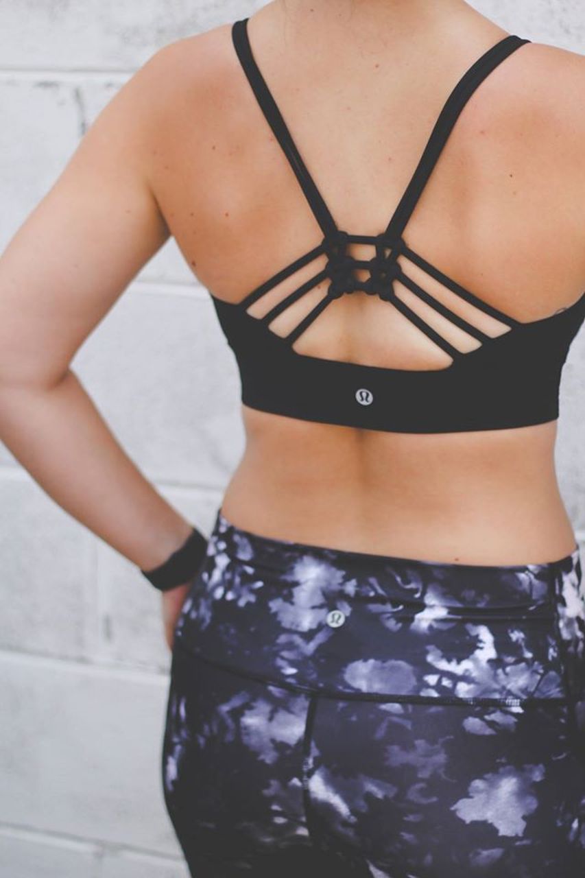 Lululemon Sunshine Salutation Bra - Black