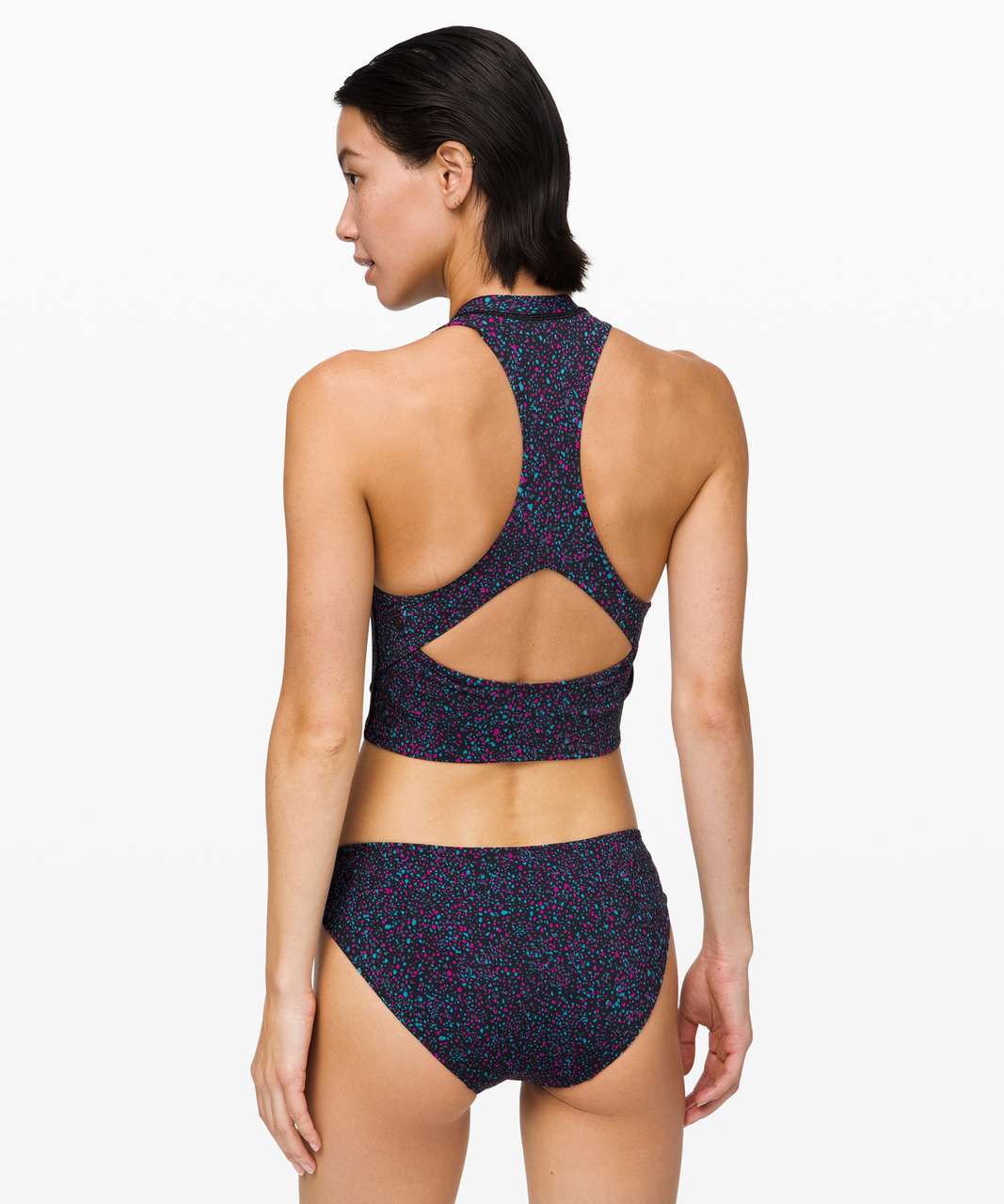 Lululemon Sunshine Ahead Swim Tank - Terrazzo Black Multi - lulu fanatics