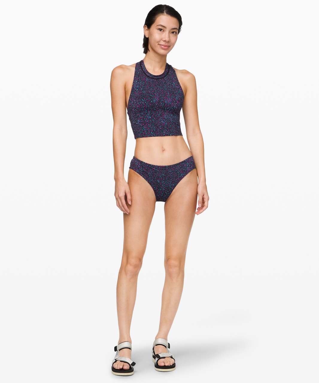 Lululemon Sunshine Ahead Swim Tank - Terrazzo Black Multi