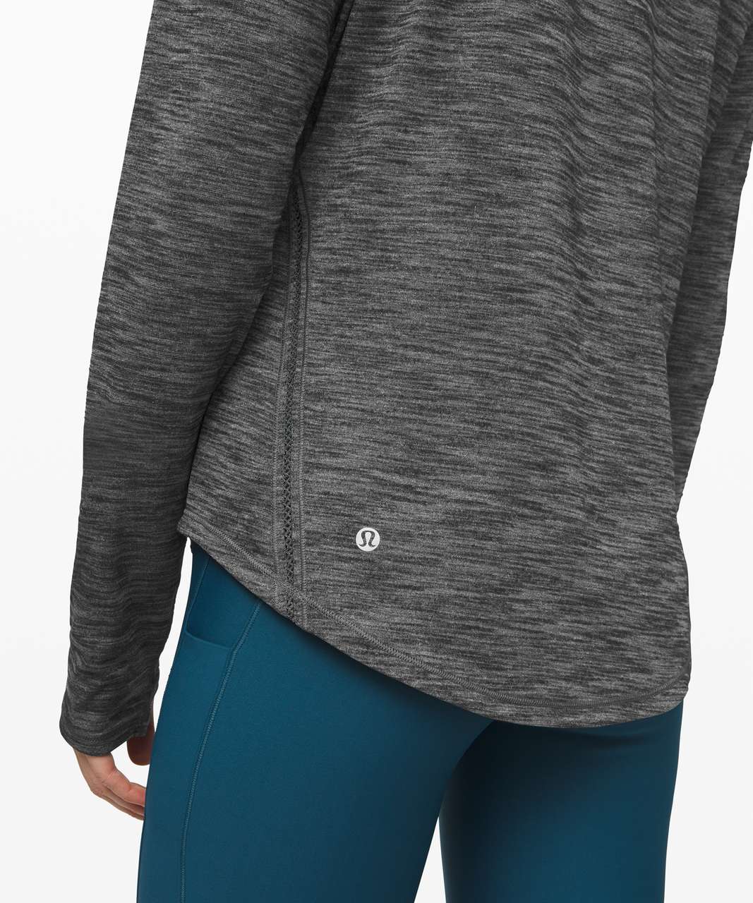 Lululemon Lost In Pace Long Sleeve - Heathered Black