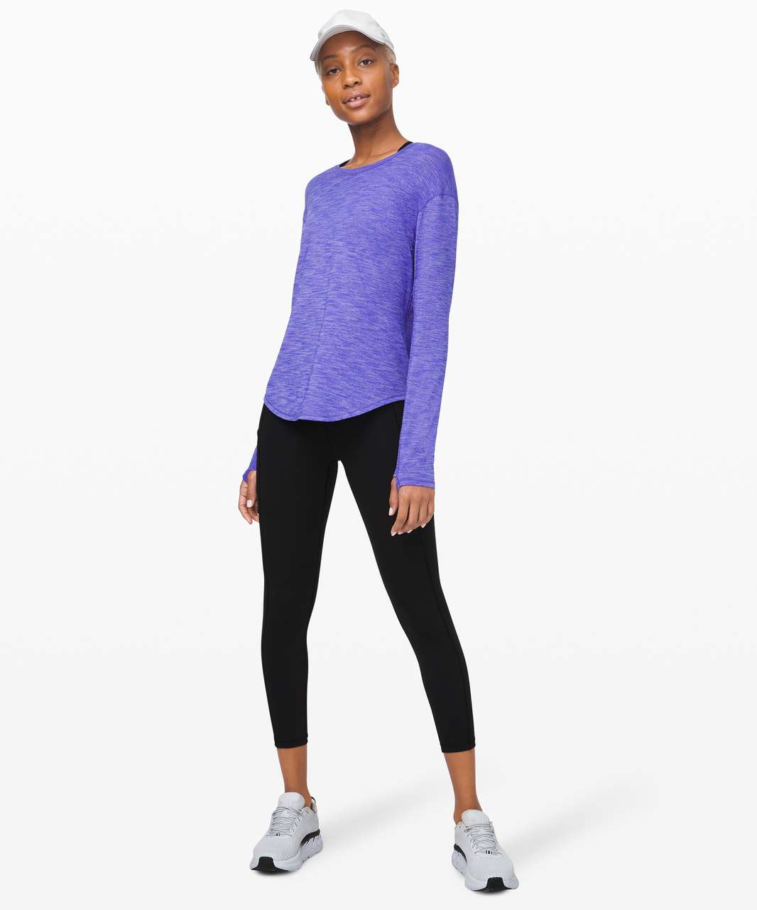 Lululemon Lost In Pace Long Sleeve - Heathered Lazurite