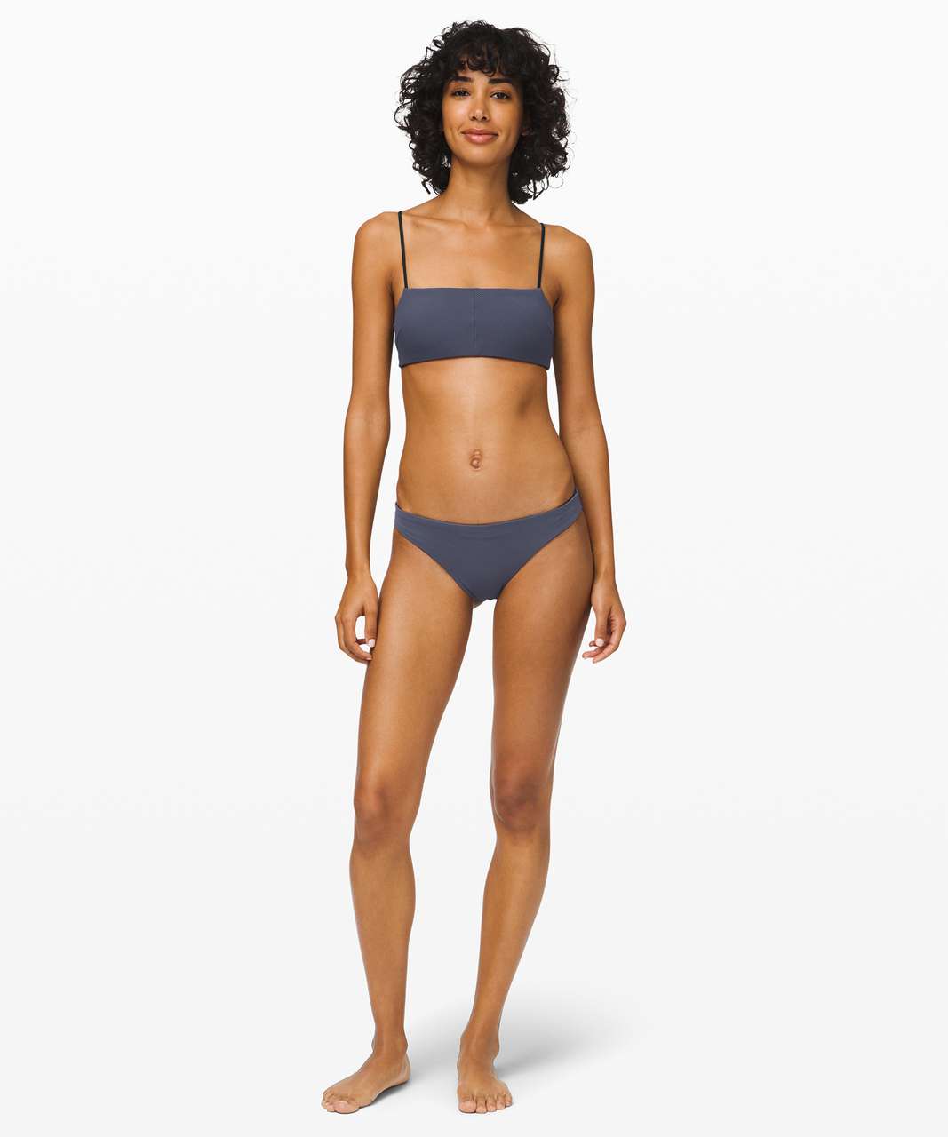 Lululemon Pool Play Bikini Top - Stone Blue / Black