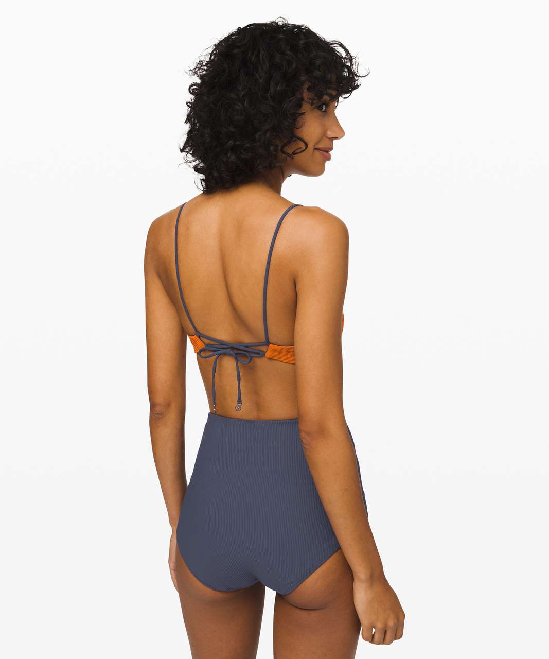 Lululemon Pool Play Bikini Top - Ochre / Stone Blue