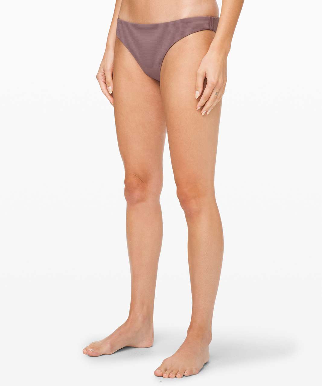 Lululemon Pool Play Mid Rise Skimpy Bottom - Misty Mocha / Black