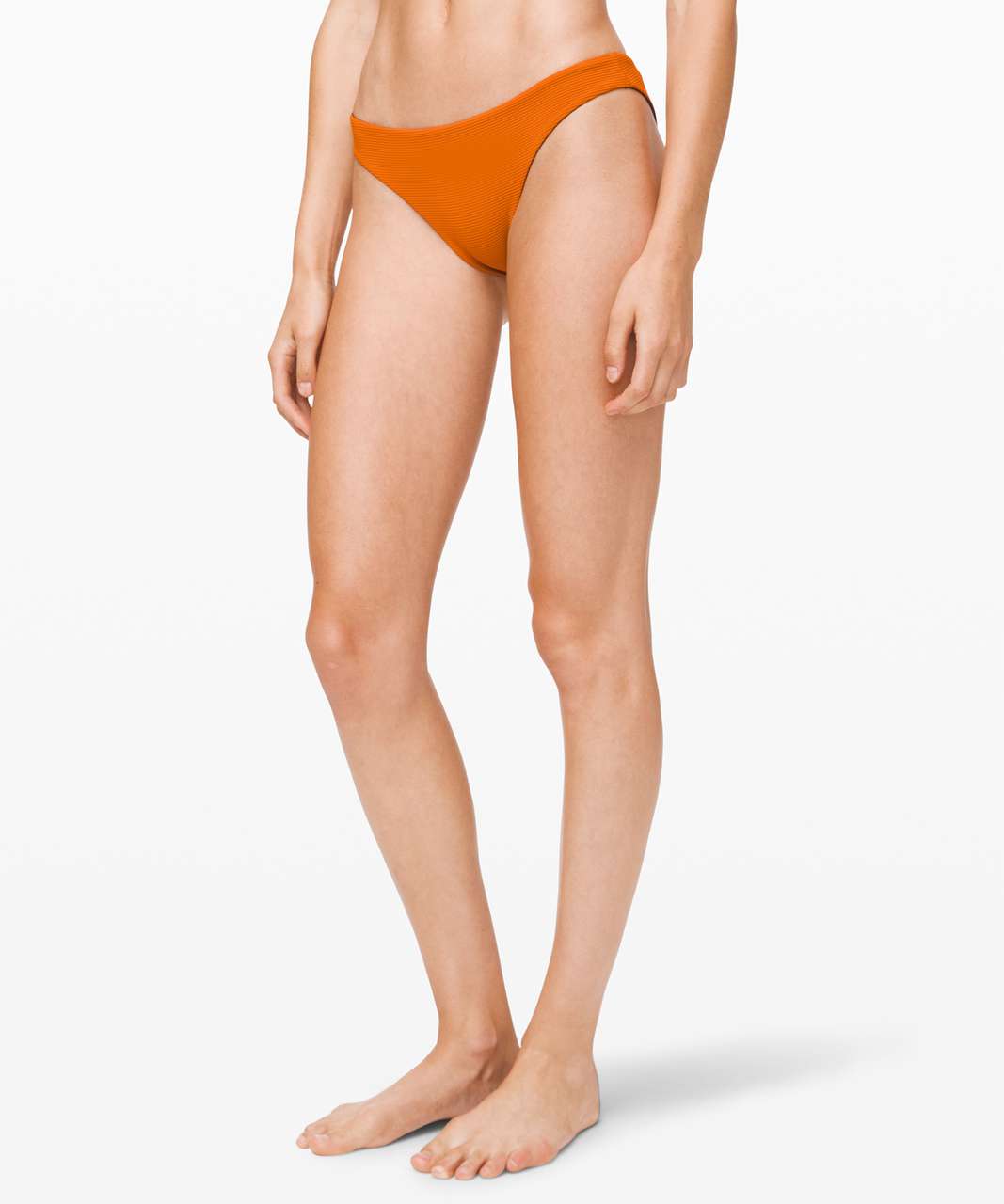 Lululemon Pool Play Mid Rise Skimpy Bottom - Ochre / Stone Blue