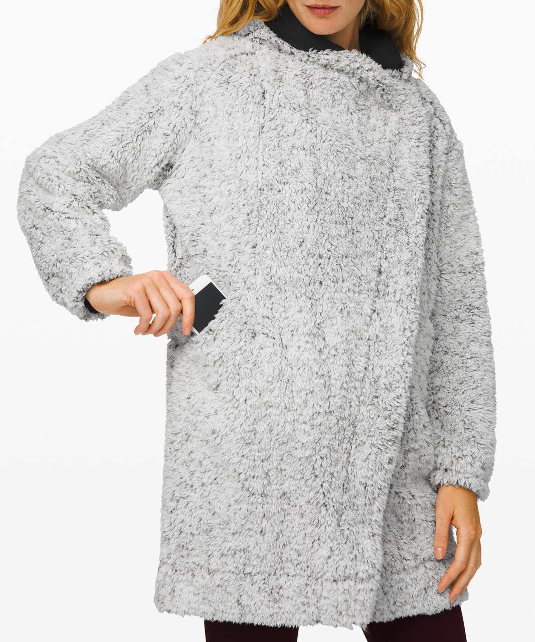 Lululemon Warmth Restore Sherpa Wrap - Heathered White