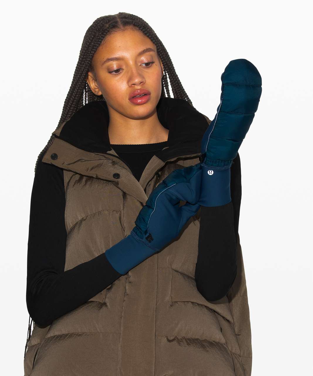 Lululemon Pinnacle Warmth Mittens - Night Diver