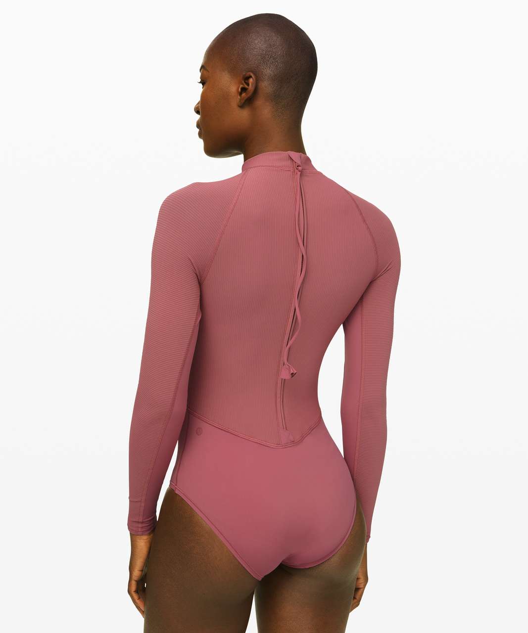 Lululemon Wade the Waters Long Sleeve One-Piece - Moss Rose - lulu