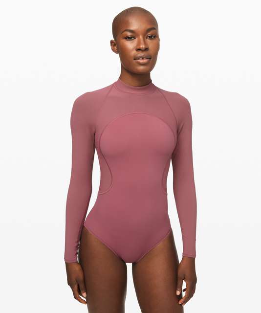 Lululemon Wade the Waters Long Sleeve One-Piece - Black - lulu fanatics