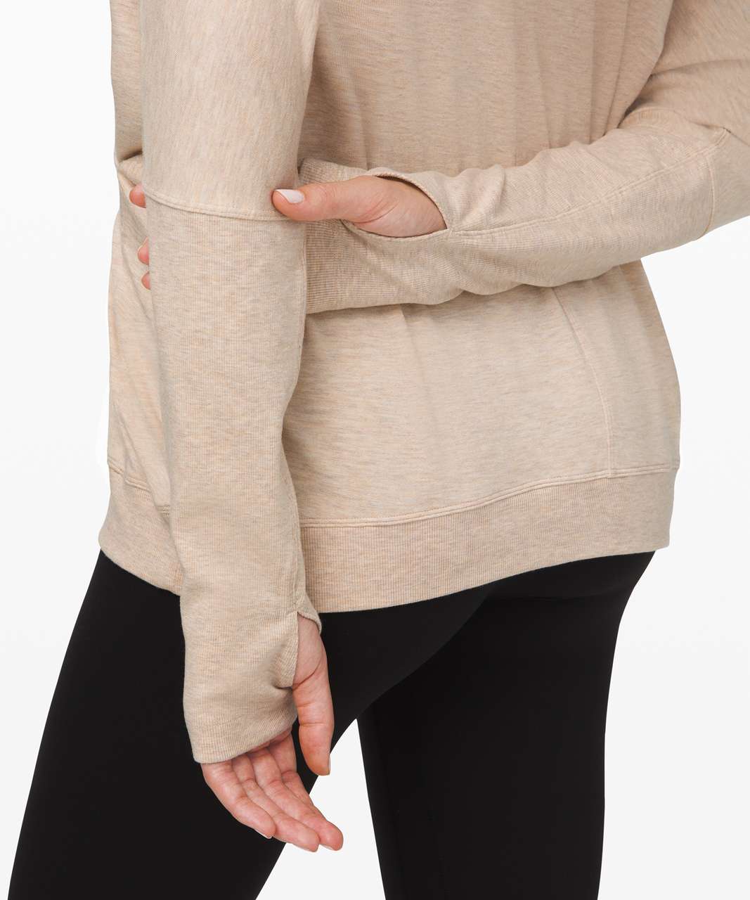 Lululemon Seek Stillness Pullover - Heathered Cashew