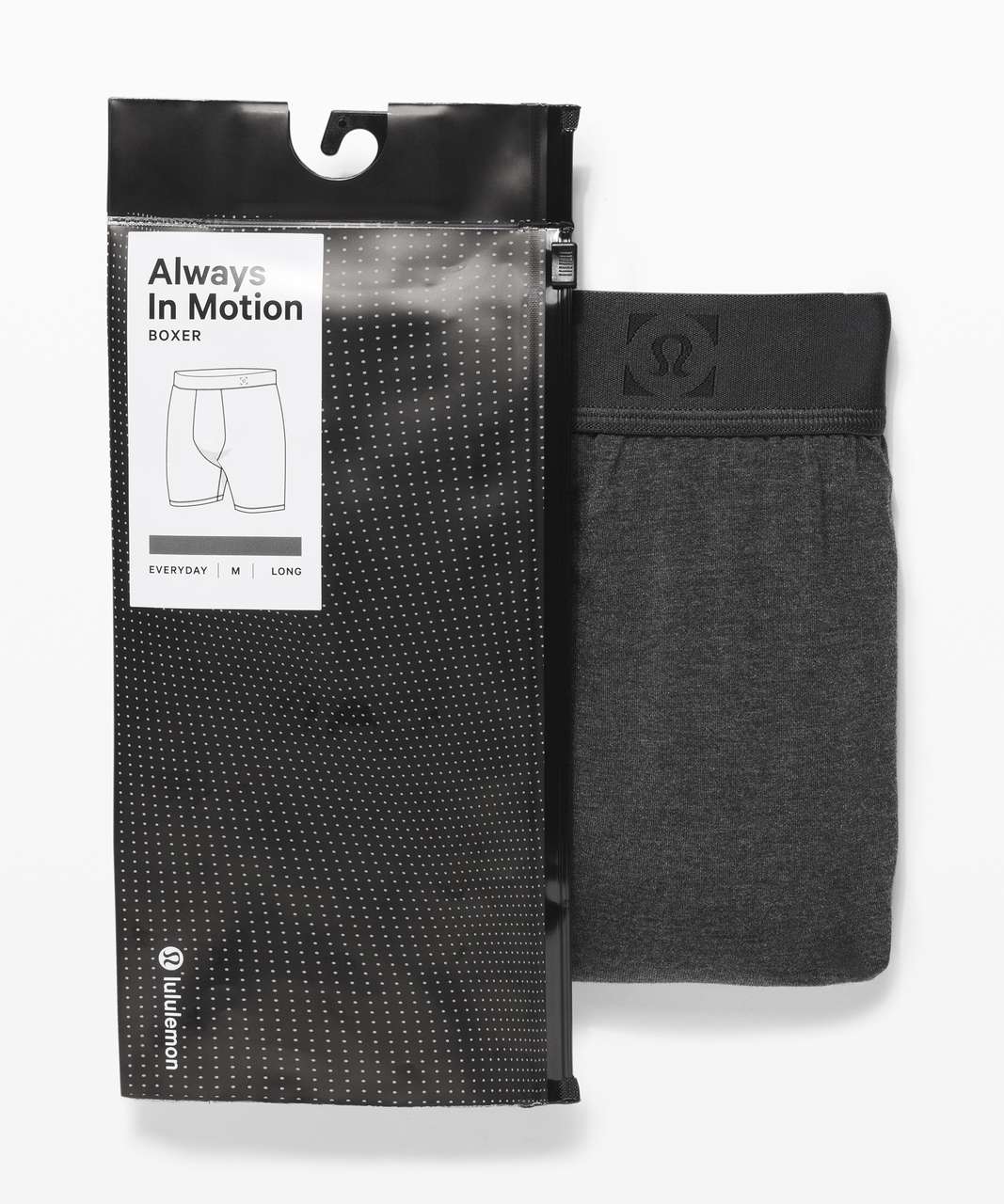 Lululemon Always In Motion Boxer *The Long One 7" - Heathered Core Dark Grey (First Release)