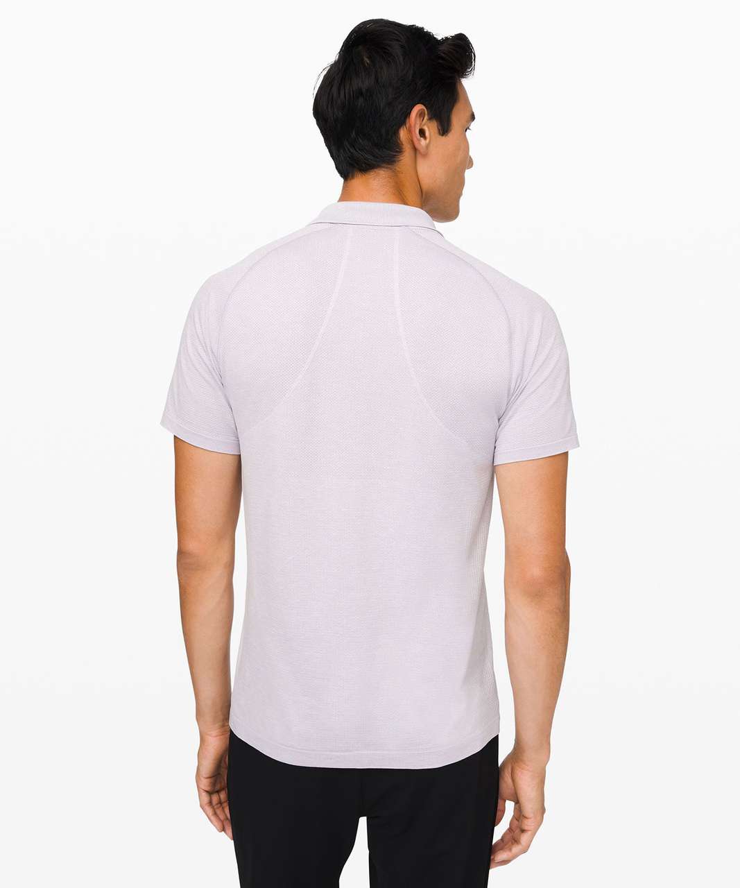 Lululemon Metal Vent Tech Polo 2.0 - Faint Lavender / White