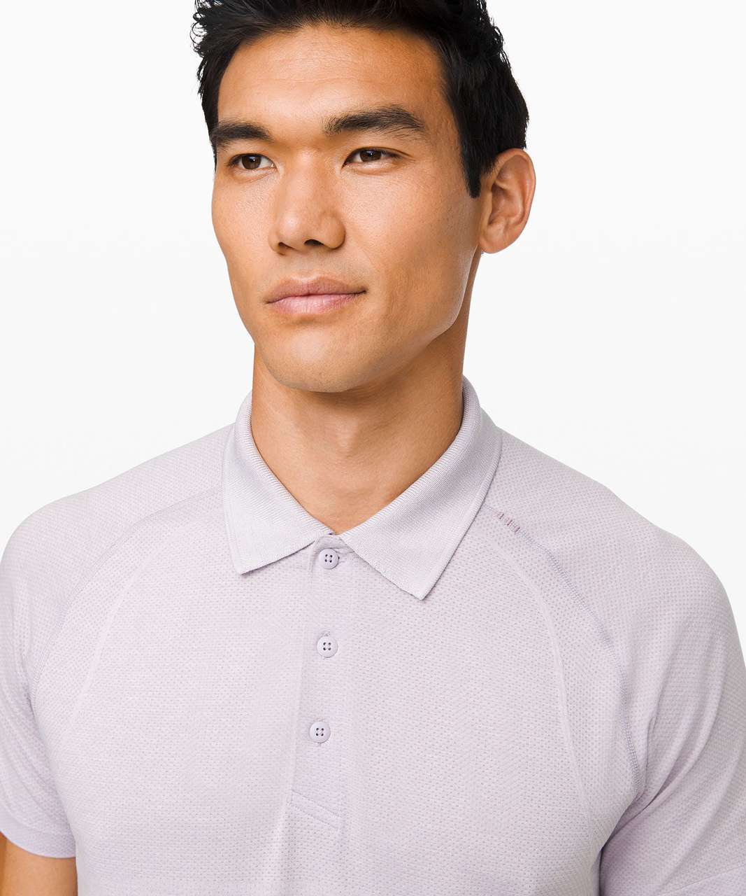 Lululemon Metal Vent Tech Polo 2.0 - Faint Lavender / White