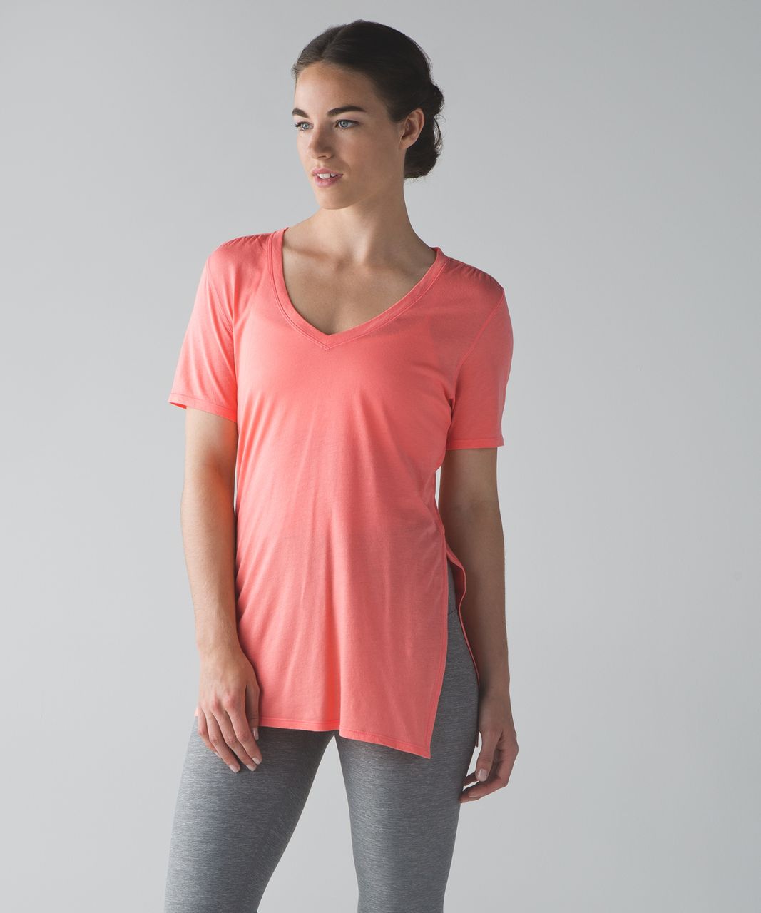 Lululemon Zen Bender Short Sleeve - Sunny Coral