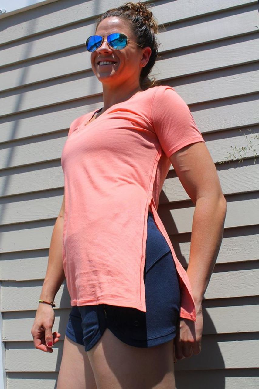 Lululemon Zen Bender Short Sleeve - Sunny Coral