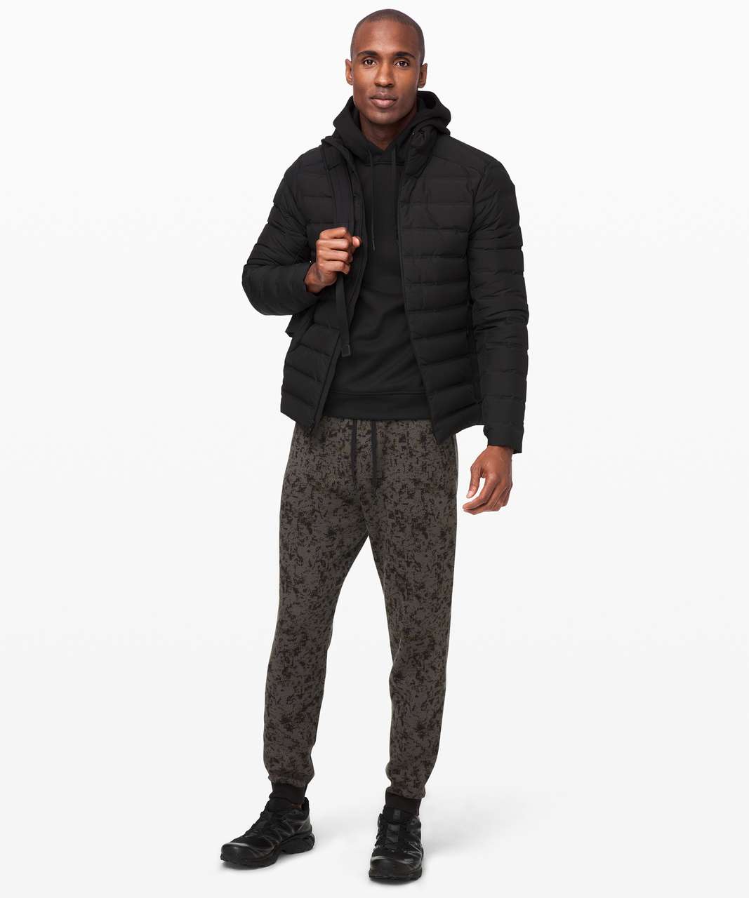 Lululemon Wind Down Jogger - Black / Dark Olive / Anchor