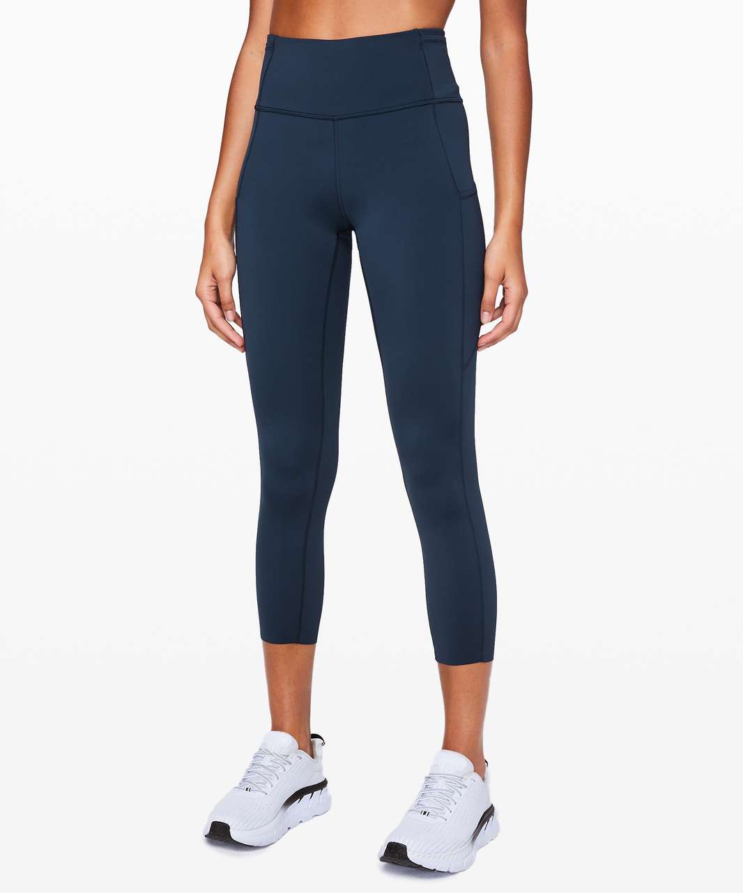 Lululemon True Navy Fast and Free HR Nulux Crop 19 Legging