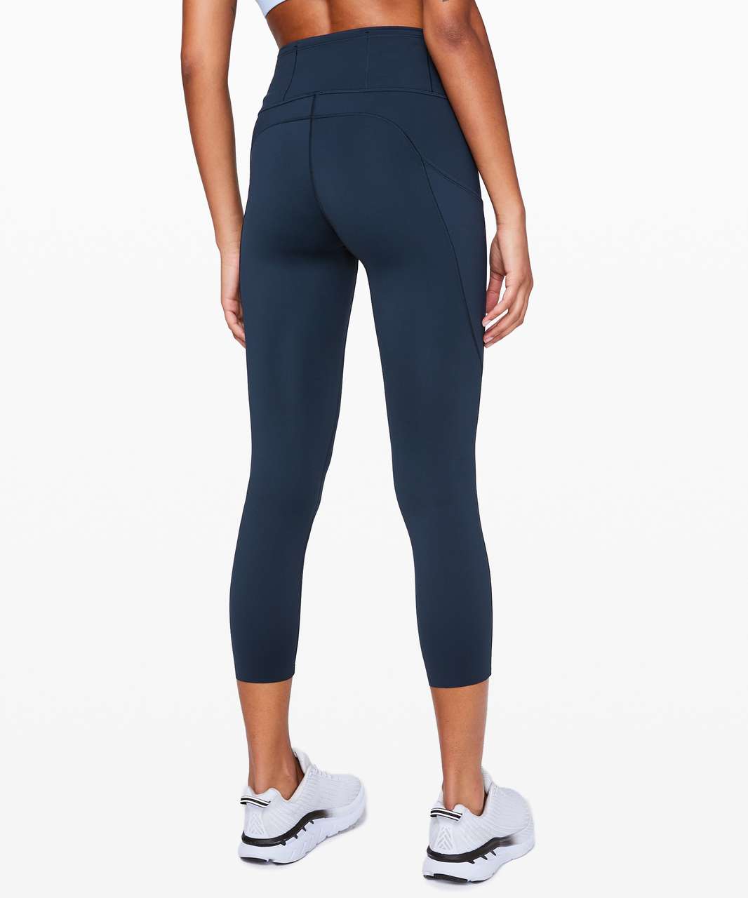 Lululemon Fast And Free Reflective High-rise Crop 19 In Black